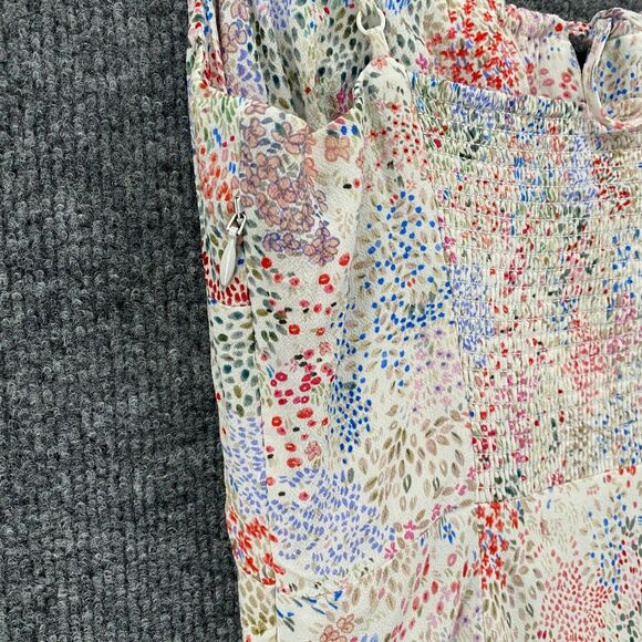 Aritzia Wilfred Dress Womens 6 Colorful Floral Babydoll Fairy Cottage Romantic - Picture 3 of 12